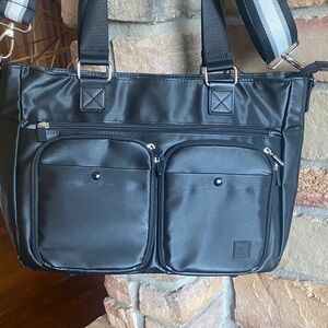 IHKWIP NWOT Be Bold Tote Laptop Black Bag